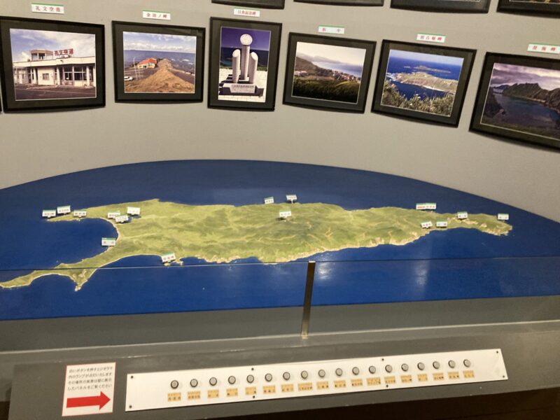 礼文町郷土資料館、礼文島のジオラマ