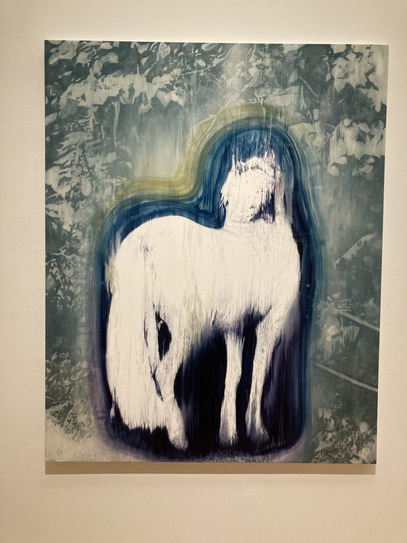 芸森リフレクションズ展示作品「untitled(horse no.2」池田光弘 油彩、キャンバス