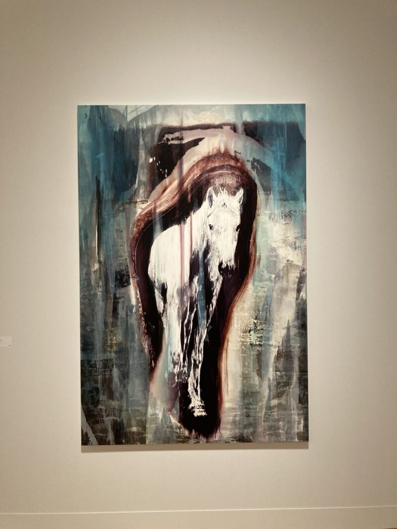 芸森リフレクションズ展示作品「untitled(horse no.1」池田光弘 油彩、キャンバス