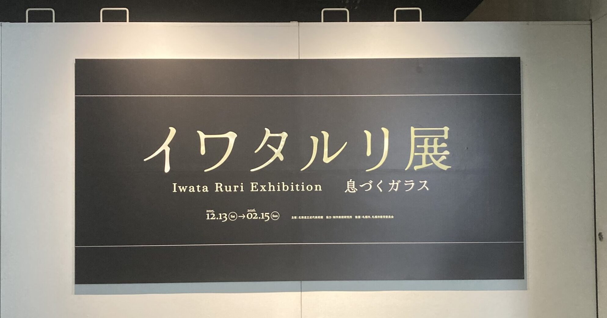 北海道立近代美術館イワタルリ展