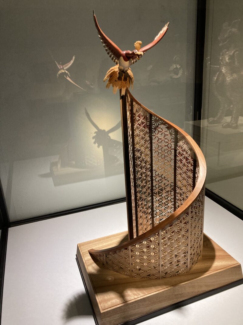 福田亨氏作成の飛翔の展示風景